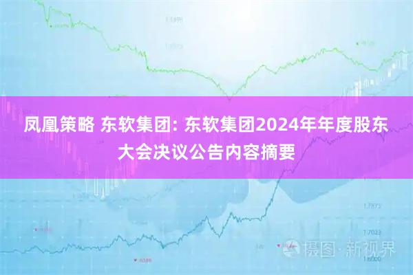 凤凰策略 东软集团: 东软集团2024年年度股东大会决议公告内容摘要