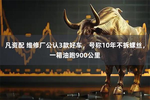 凡资配 维修厂公认3款好车，号称10年不拆螺丝，一箱油跑900公里