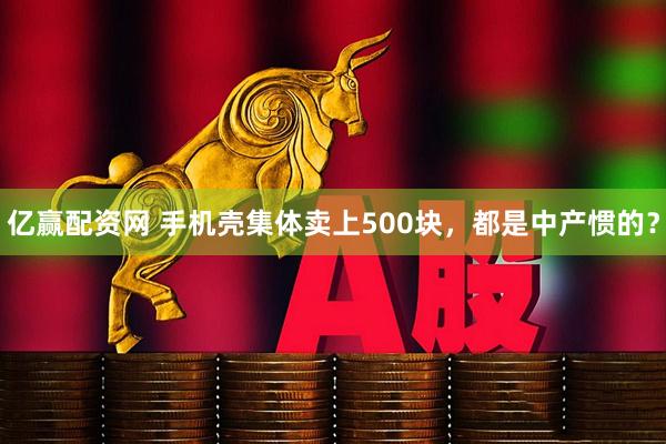 亿赢配资网 手机壳集体卖上500块，都是中产惯的？